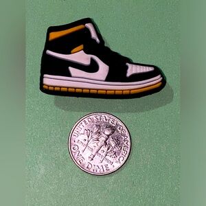 (10 for $15) Sport Nike Tennis Black & yellow Sneakers Shoes Croc Shoe Charms